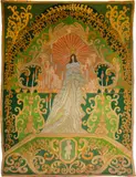 Madona de Ouro by Madeleine Colaço, 1975, tapeçaria, offered Jul 2024