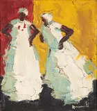 Armando Romanelli, Baianas, 1970, óleo sobre madeira