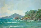 Tullio Mugnaini, Praia do Tenório, 1974, óleo sobre tela