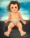 Criança by Marysia Portinari, óleo sobre tela, offered May 2024