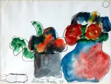 Vaso de Flores by Aldemir Martins, 1999, grafite e aquarela sobre papel, offered May 2024