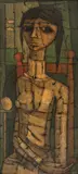 Inos Corradin, Figura Feminina, óleo sobre tela