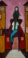 Casal by Waldomiro de Deus, 1966, óleo sobre tela, offered May 2024