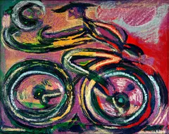 Veloz - Cidade by Rubens Gerchman, 1993, óleo sobre tela colada em madeira, offered May 2024