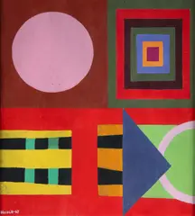 Composições Geométricas by Norberto Nicola, 1957, guache sobre papel, offered May 2024