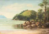Benedito Calixto, Ilha Porchat, óleo sobre tela