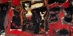 Vermelho em Tensão by Iberê Camargo, 1970, óleo sobre tela, offered May 2024