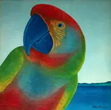 Claudio Tozzi, Papagalia, 1980, acrílica sobre tela colada em madeira