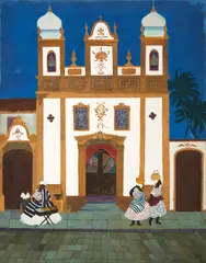 Igreja by Ivan Moraes, 1961, óleo sobre tela, offered May 2024