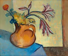 Vaso de Flores by Jorge Mori, 1951, óleo sobre tela, offered May 2024