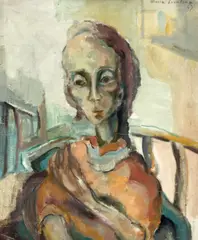 Autorretrato by Maria Leontina da Costa, óleo sobre tela, offered May 2024