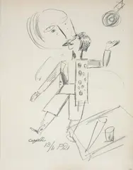 Sem Título by Lasar Segall, 1921, grafite sobre papel, offered May 2024