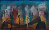 José Antônio da Silva, Queimada, 1983, óleo sobre tela