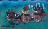 José Antônio da Silva, Carroça, 1983, óleo sobre tela