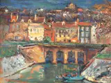 Paysage de Charenton-le-Pont - Paris by Tadashi Kaminagai, 1968, óleo sobre tela, offered Mar 2024