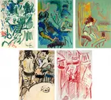 Café Hawelka - Viena by Sergio Telles, pastel sobre papel, offered Mar 2024