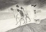 Candido Portinari, Enterro da Criança - Anjinhos, 1957, crayon sobre papel