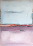 Abstrato em Roxo e Azul by Lou Borghetti, 2006, acrílica sobre cartão, offered Mar 2024