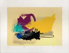 Sem Título by Manabu Mabe, 1995, serigrafia, offered Mar 2024