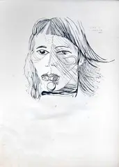 Flavio De Carvalho, Sem Título, 1955, nanquim sobre papel