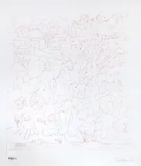 Sem Título by Tarsila do Amaral, gravura, offered Mar 2024