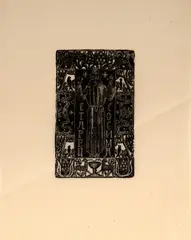 Axl Leskoschek, Ilustração Para os Irmãos Karamozov, de Dostoievski nº12, xilogravura