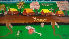 Fazenda by José Antônio da Silva, 1980, óleo sobre tela, offered Mar 2024