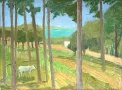 Paisagem by Francisco Rebolo, 1972, óleo sobre placa, offered Mar 2024