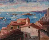 Guido Totoli, Marinha, óleo sobre tela
