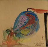 Manabu Mabe, Sem Título, 1984, técnica mista sobre papel