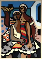 Di Cavalcanti, Duas Mulheres, serigrafia