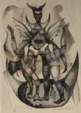 Sem Título by Di Cavalcanti, 1963, nanquim sobre papel, offered Mar 2024