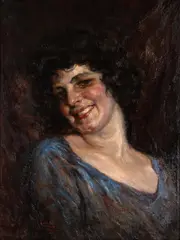 Angelo Cantù, Figura Femina, 1923, óleo sobre tela colada em madeira