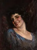 Angelo Cantù, Figura Femina, 1923, óleo sobre tela colada em madeira