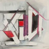 Cleoo, Geometria I, 1986, técnica mista sobre papel