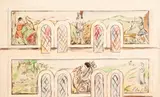 Antonio Gomide, Projeto para Vitral, aquarela sobre papel