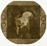 Paulo Paixão, O Cavalo No Quadro do Mundo, 1973, gravura em metal sobre papel