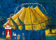 Santana, Gran-Circo Brasil, 2007, óleo sobre placa