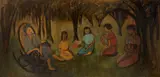 Repouso by Maria Antonieta Barros, 1956, óleo sobre madeira, offered Jan 2024