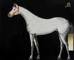 Carlos Anesi, Cavalo Branco, óleo sobre tela