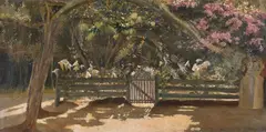 Jardim Florido by Pedro Weingärtner, 1900, óleo sobre tela, offered Jan 2024