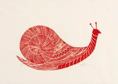 Caramujo by Telu, xilogravura sobre papel, offered Jan 2024