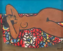 Nu Feminino by Genaro de Carvalho, óleo sobre tela, offered Jan 2024