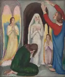 Ressureição de Lázaro by Anita Malfatti, óleo sobre tela, offered Jan 2024