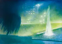 Parque do Ibirapuera by Gregório Gruber, 1989, óleo sobre tela, offered Jan 2024