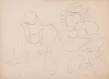 Vênus by Milton Dacosta, 1963, nanquim sobre papel, offered Jan 2024