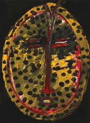 Série Africana by Artur Barrio, óleo sobre papel, offered Jan 2024