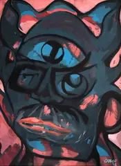 Flamejante by Mário Cravo, 1992, óleo sobre placa, offered Nov 2023