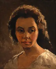 Figura Feminina by Edgar Oehlmeyer, 1961, óleo sobre placa, offered Nov 2023