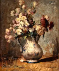 Vaso de Flores by Edgar Oehlmeyer, óleo sobre tela, offered Nov 2023